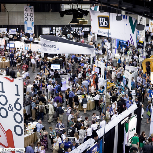 Directional signage in Exhibit Hall